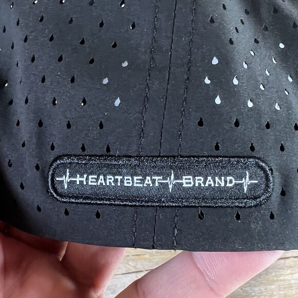 The Heartbeat Brand Snapback Trucker Hat Black One Size Adjustable 6 Panel - Picture 8 of 16